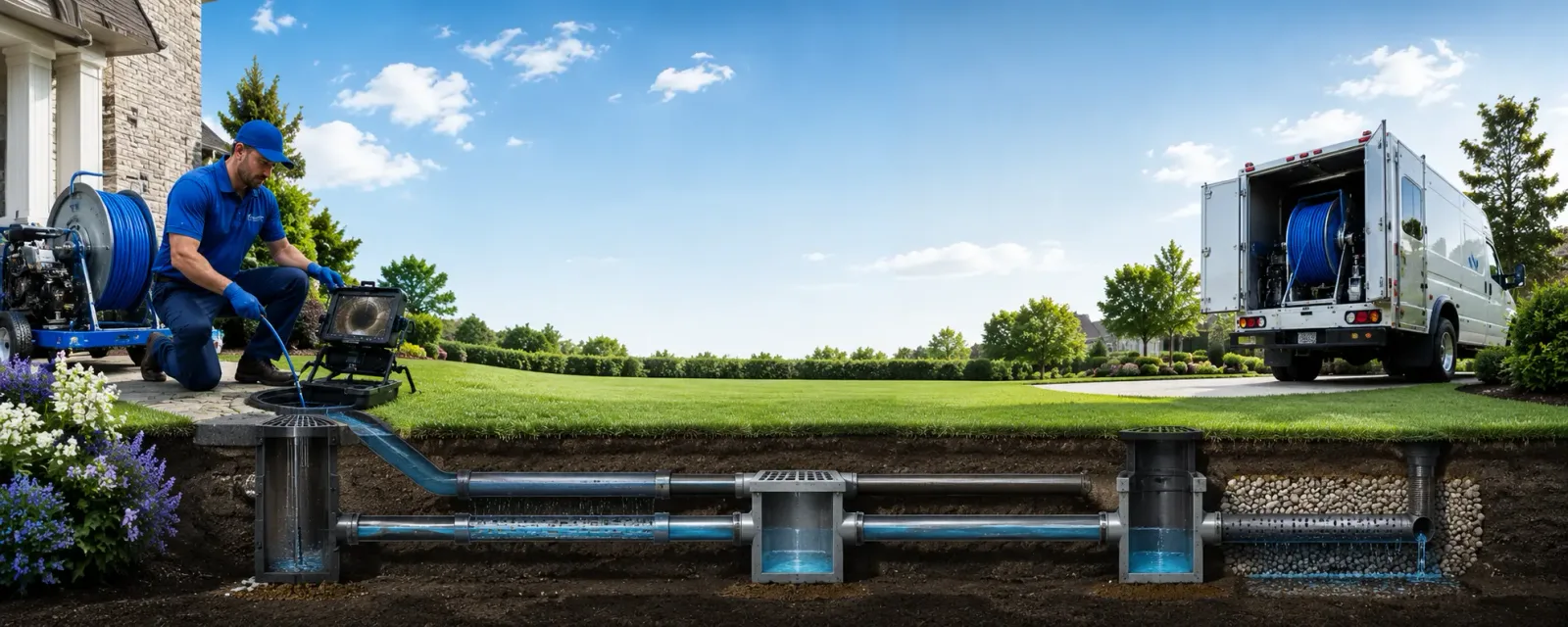 Outdoor drain cleaning information for Bellerose, NY